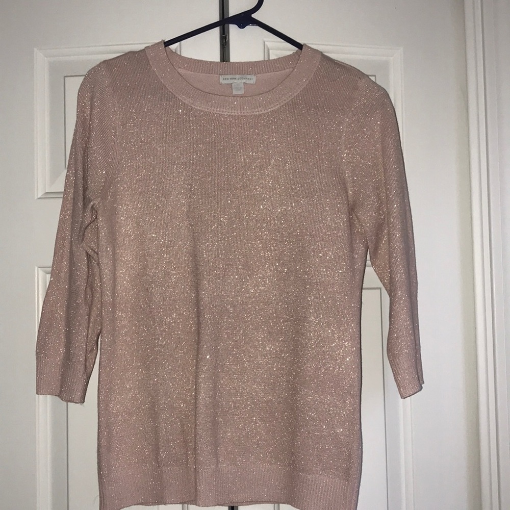 Pink 3/4 sleeve sweater